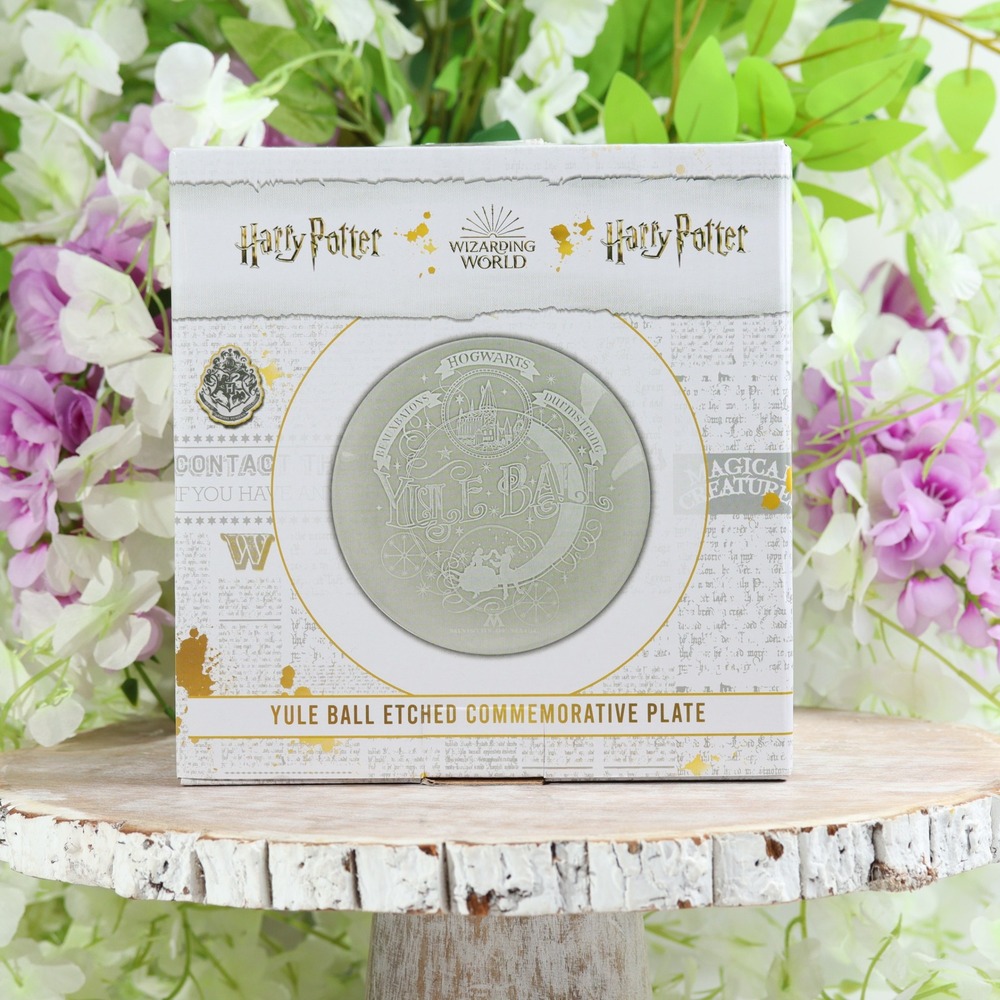 Harry Potter Wizarding World Yule Ball Etched Commemorative Plate Loot Crate New